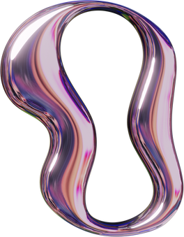 Pressed Molten Metallic Letter O