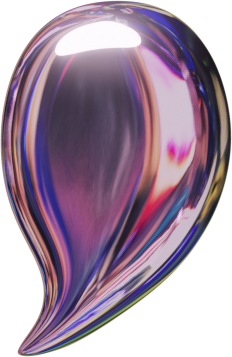 Pressed Molten Metallic Comma